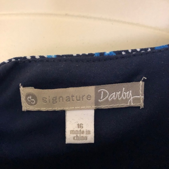 Blue and white floral “Darby” dress by Dress Barn - Picture 5 of 5